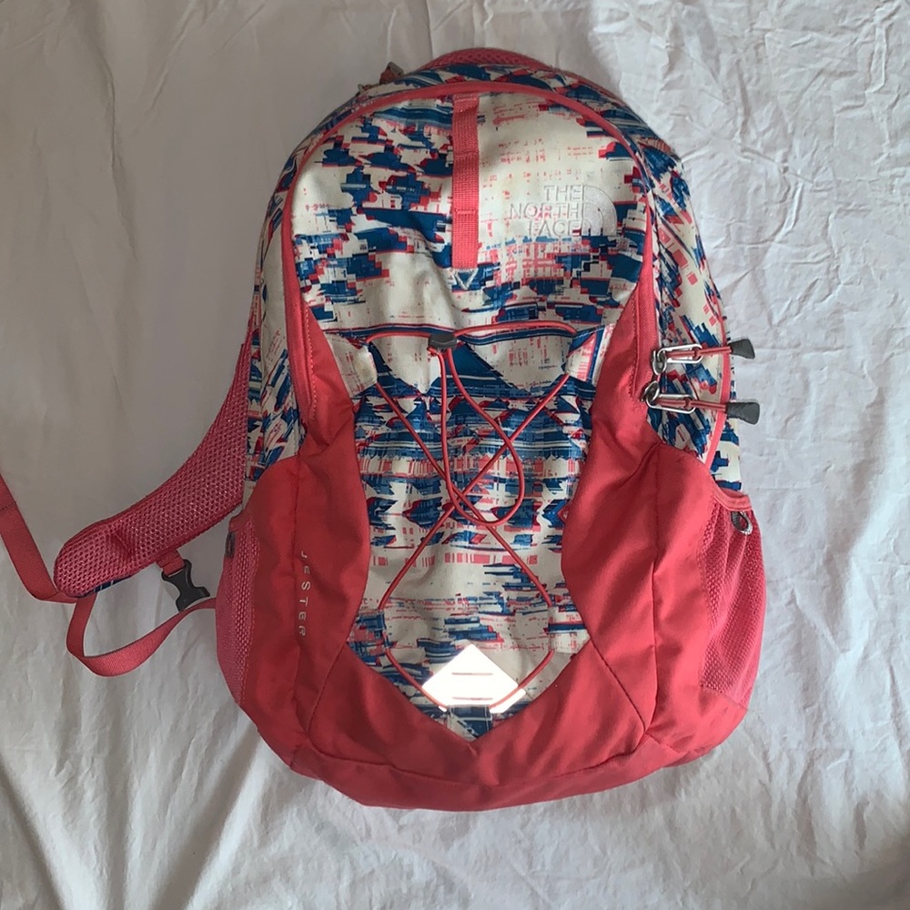 Pink North Face Backpack